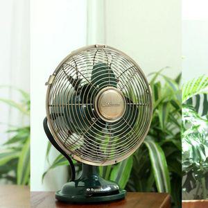 레트로 탁상 선풍기 무소음 빈티지 탁상용 책상 메탈 테이블 미니