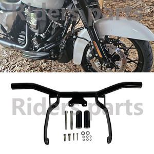 전동 바이크 오토바이 전면 고속도로 엔진 가드 크래시 바 강철 낙하 방지 할리 로드 글라이드 스트리트 글