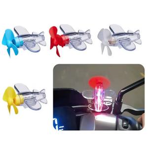 오토바이 자전거 장식용품 바람개비 프로펠러 LED