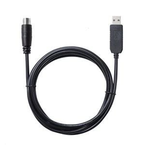 USB RS232 6핀 미니 DIN 통신 케이블 LS XGB XBM XBC PLC PC 직렬 제어 다운로드 SILICON CP2102