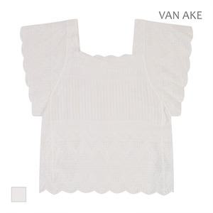 [반에이크] 스퀘어넥 반팔 블라우스_VB38BLM302Z