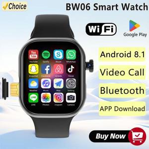 2025 새로운 안드로이드 4G 스마트워치 BW06 2.02인치 대형 디스플레이 128GB 저장용량 음성 AI 어시스턴트