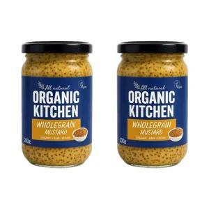 오가닉키친 프랑스 비건 유기농 홀그레인머스타드 200g, 2개