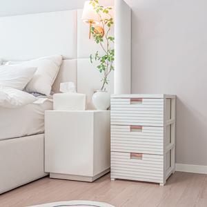 국내제작 LINE 클래식 3단 플라스틱 서랍장 옷 서랍정리함 다용도 수납장