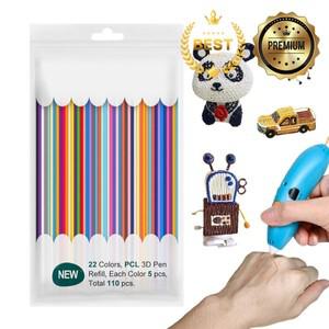 3D펜 3D Doodlers 시작 펜 액세서리 필라멘트 리필 PCL 22/32 색상 2.5mm 예술 프린터 DIY 선물