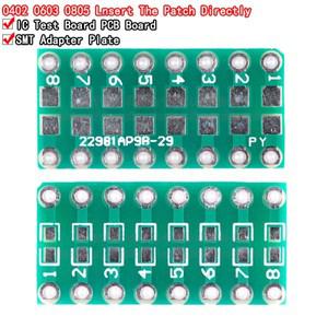 10pcs SMT DIP 어댑터 변환기 0805 0603 0402 커패시터 저항 LED 핀보드 FR4 PCB 보드 2.54mm 피치 SMD SMT