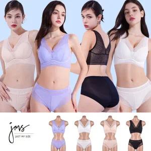 저스트마이사이즈 탄력 레이스 브라팬티 4세트