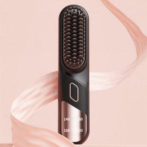 무선 고데기 여행 드라이기 고데기 브러쉬 뿌리 핑크 C컬 빗고데기 퍼플