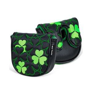 빅 티스 골프 랩 DF3 퍼터 커버 그린 샴록 마그네틱 센터 샤프트 클럽 프로텍터 클로버