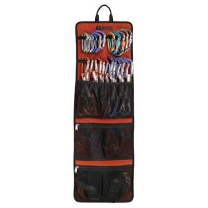 클라이밍 퀵드로우 걸이 보관 가방, 카라비너 기어 장비 부품 컬렉션, 내구성 있는 접이식 번들 롤 긁힘 방지 소형 도구 정리 파우치, 암벽 등반 얼음 등반용 수트