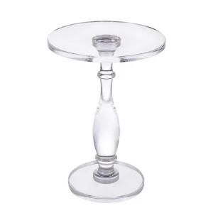 앤틱 사이드 테이블 아크릴 거실 협탁 카페 크리스탈투명