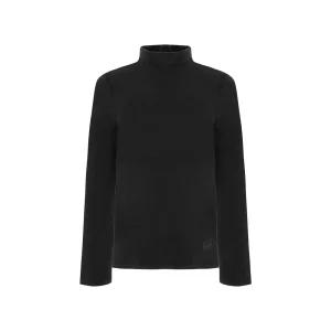 [20%쿠폰+카카오페이7%][올리비아하슬러] 로고자수 소프트 하이넥 티셔츠_OHDWTS109