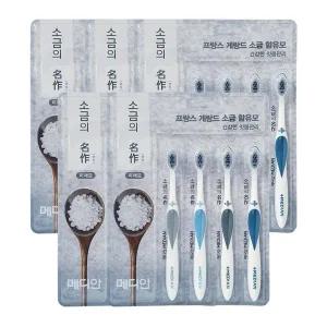 메디안 소금의 명작 칫솔 미세모 4입 x5