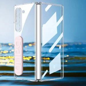 유니블링 갤럭시z폴드 6 5 전면 풀커버 밴드 스트랩 투명케이스