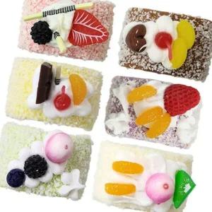 소형 롤케이크 인테리어 소품 6구 카페용 모형 빵 장식용