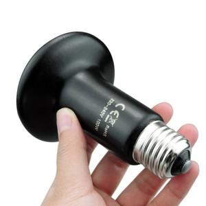 세라믹 터 열 램프 전구  애완 동물 난방 조명 가열 파충류 히터 브로더 Chocadeira 적외선 블랙