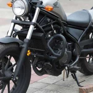 혼다레블 300 500 마후라 크래시바 헤드라이트 투명 커스텀 A. 무광 검정 팔걸이