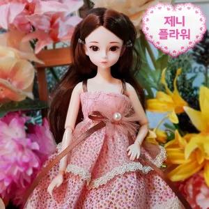 자유롭게 움직이는 관절인형 30cm 제니 플라워/관절/인형/구체/여자/아이/구관/여아/선물/바디/놀이/세트