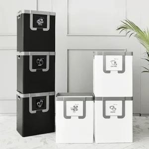 c34 재활용수거함 나누미 3단 공간활용마법사/재활용/분리/수거함/가정용/쓰레기/수거통/분리함/수거대