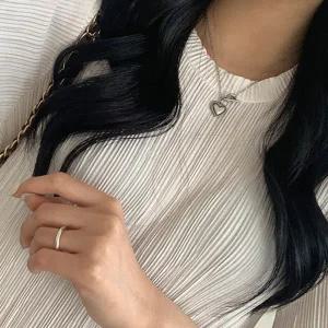 (써지컬스틸) Gray heart necklace N 143