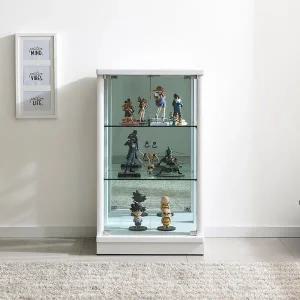 [우아미]티슬 다용도 유리도어 3단 장식장 600