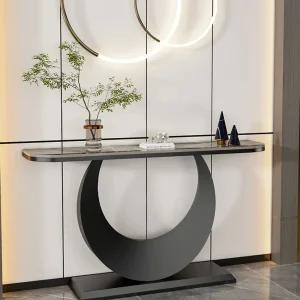 복도콘솔 폭좁은테이블 골드 콘솔장 고급 인테리어 벨벳