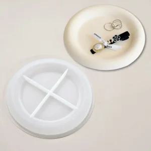 석고 테라조 레진 트레이 만들기 실리콘 몰드 라운드