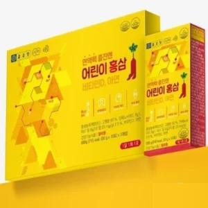 진스샵 종근당 키즈 어린이 젤리 6년근 홍삼 진세노사이드 엑기스 농축액 30포