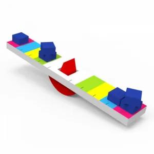 시소 수평 저울 만들기 수평잡기 무게비교실험 양팔저울 무게중심 원리학습 관찰 과학교구