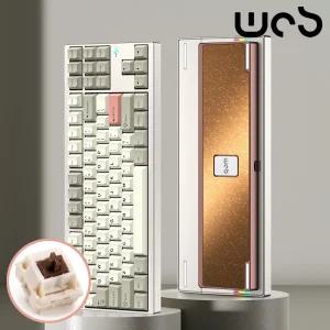 [국내정발] WOB 크러쉬80 리부트 풀알루미늄 무선키보드 웜실버 코코아축