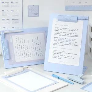 코지 스탠딩 펜꽂이 클립보드 클립철 필기용 문서 서류받침 받침대 바인더 A4 정리