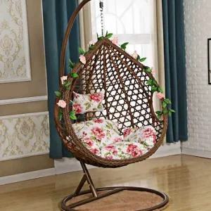 행잉체어 스윙그네 그네의자 라탄의자 흔들의자 흔들의자 그네의자 펜션 거실 스윙그네 라탄의자