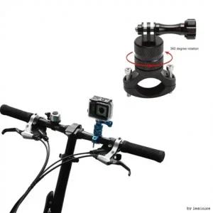 액션캠 핸들바 회전 폴 마운트 자전거 바이크 고프로 호환