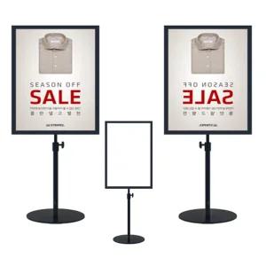 아크릴 pop t자형 테이블 거치대 명함 꽂이 A4/POP/스탠드/철제/광고판/메뉴판/포스터/홍보용/전시용/진열