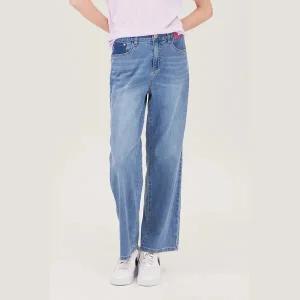 [롯데백화점]베네통 레더 패치 일자 데님팬츠 (BADP16511)