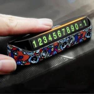 주차알림판 시크릿 원터치 도어 주차번호판 선물용 차량주차번호판 주차알림판 주차전화번호판