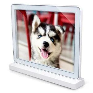 [보리보리/오너클랜]A4 슬라이딩 프레임 가로 흰색 사진 홍보 탁상 액자