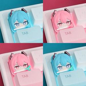 하츠네 미쿠 포인트키캡 ESC키캡 PBT 크로스축