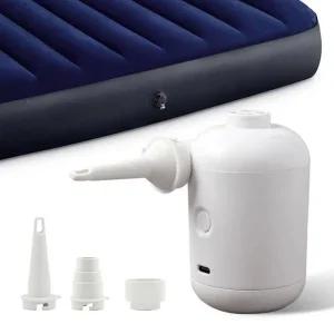 휴대용 화이트 에어펌프 USB 공기주입기 전동 튜브