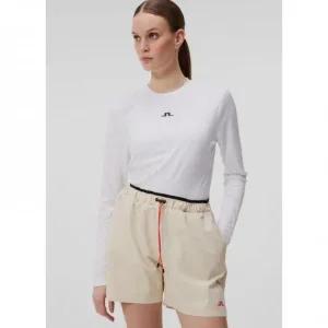 제이린드버그 여성용 긴팔 티셔츠 화이트 2024 기능성 스포츠웨어 이너웨어 ADA