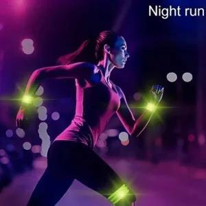 반사밴드 완장 손목 발목 야간 조깅 안전 자전거 야광_22769056