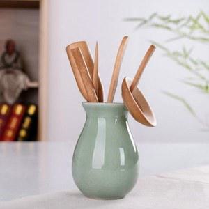 심플 대나무 보이차 a2390 차도구세트 자사호 차시 다기 녹차 집게 차판 차반 3종