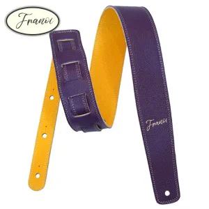 프라노이 이태리 ST6020 Violet 가죽 기타 스트랩 / 바이올렛 팔찌 댐퍼 포함