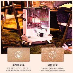 토요토미 기어미션 반사식 스토브 코요테 RS-GE23 등유 난로 브라운