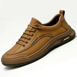 쌈지 천연가죽 남성스니커즈 캐주얼화 남성 로퍼 컴포트화