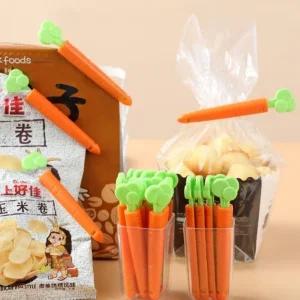 냉장고 부착 밀봉 집게 1세트/푸드 크립 봉지용 비닐용 부엌 밀봉용 밀폐용 주방용 다용도 주방 봉지 과자