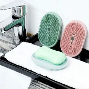 블루 실리콘 비누 받침대 비누홀더 비누받침대 실리콘비누받침대 실리콘비누 욕실비누받침대