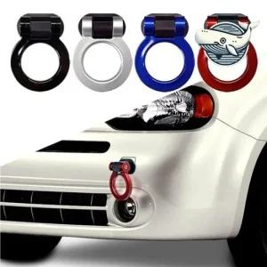 차량용 모형 원형 견인고리 액세서리 부착형 자동차외관튜닝용품 모형견인고리 자동차악세사리