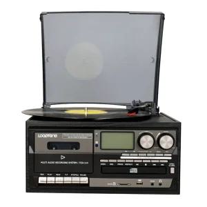 멀티 턴 테이블 다기능 CD LP 테이프 레코드 플레이어 턴 테이블 - 실버