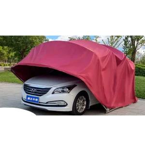 개폐식 차양막 자동차 야외 주차장 마당 그늘 어닝 차양막 - 회색